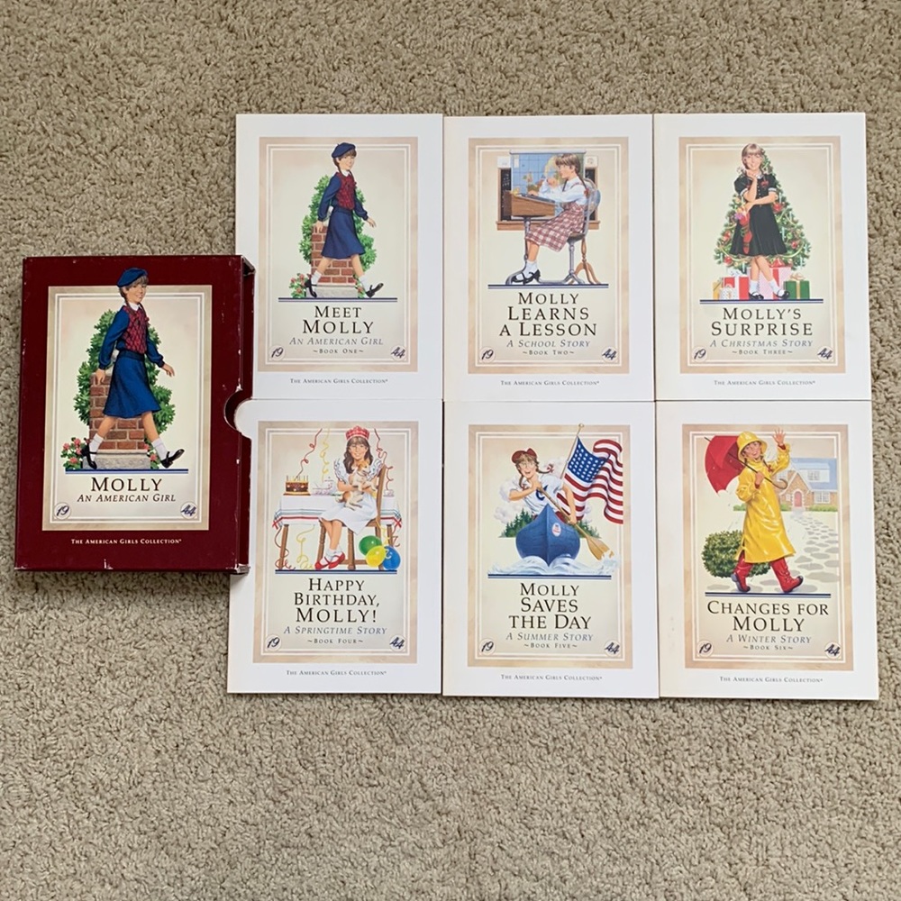American Girl Molly Complete Book Set - 6 Books and Protective Case